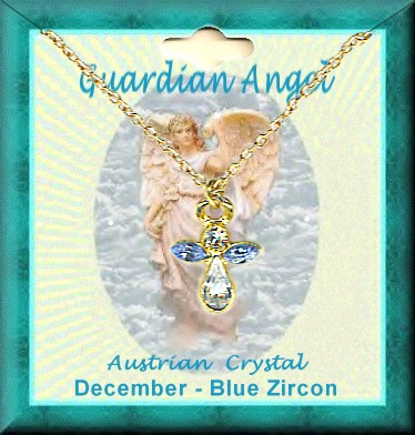 Guardian Angel Birthstone 18 Inch Necklace