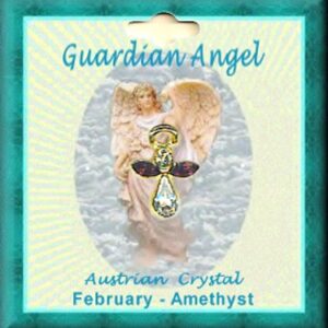 Birthstone Angel Pin